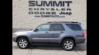 This 2008 used toyota 4runner is the vehicle we did walk around review
of today. thank you for checking out video remem...