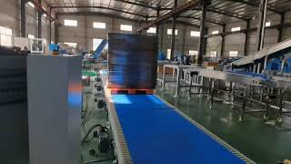 Straight modular belt conveyor for corrugated box industry