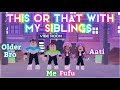 This or that with my siblings roblox trend 2021  hk gamer bros 