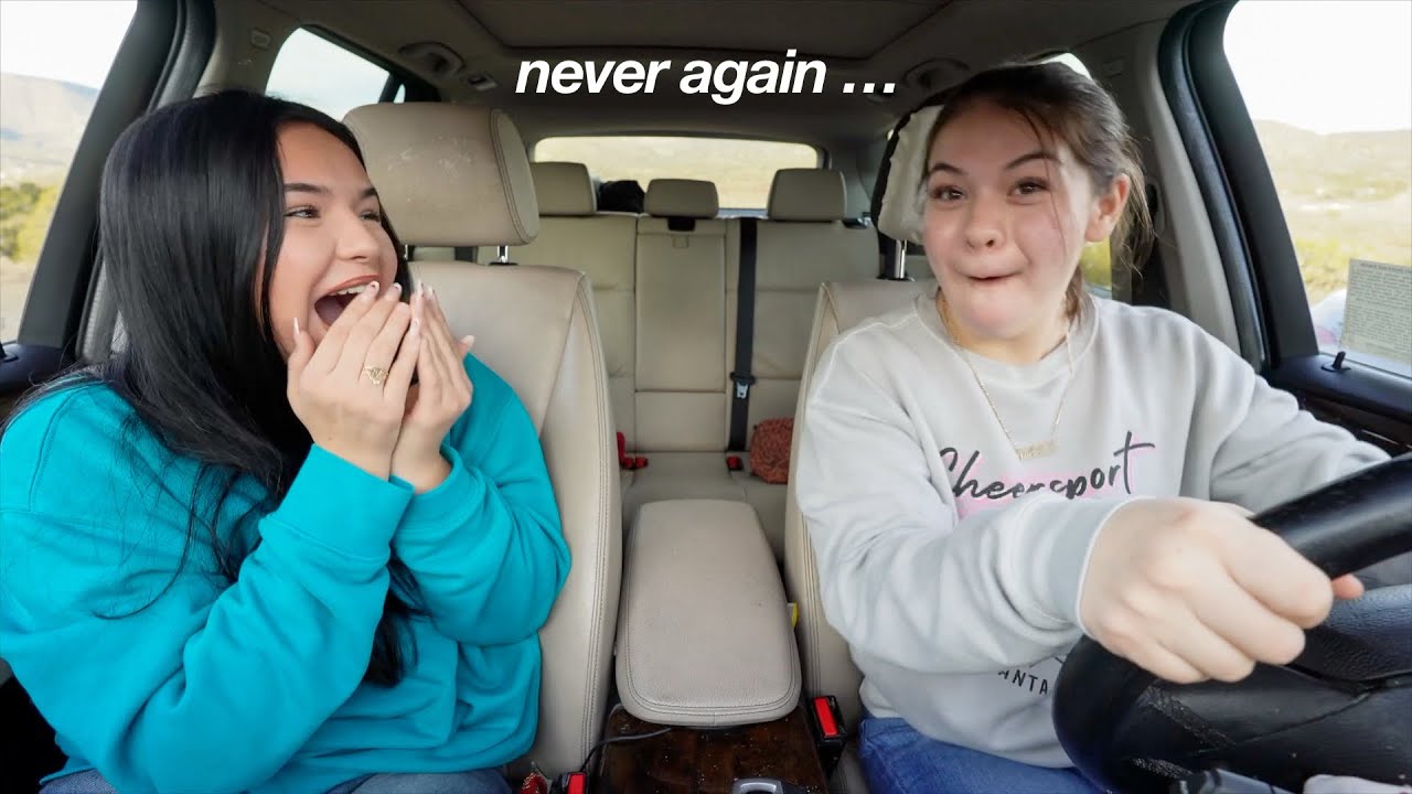 teaching my 15 yr old sister how to drive … - YouTube