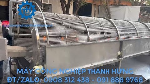 MÁY RỬA THỰC PHẨM, NGUYÊN LIỆU, DƯỢC LIỆU, NÔNG SẢN CÔNG NGHIỆP DẠNG LỒNG QUAY - MÁY RỬA LỒNG QUAY