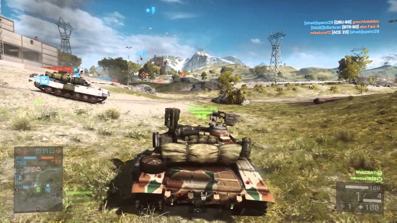 Battlefield 4™ crazy driving a tank