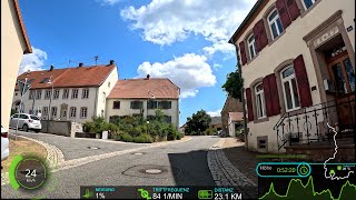 75 minute Sunshine Virtual Cycling Workout Garmin Ultra HD Video