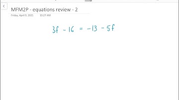 Solving equations - 2
