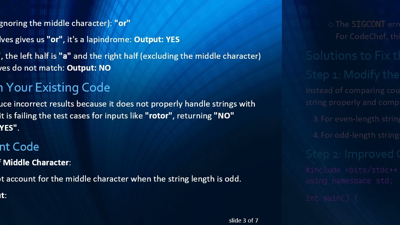 Fixing the SIGCONT Runtime Error in C+ + : A Guide to Lapindrome Problems