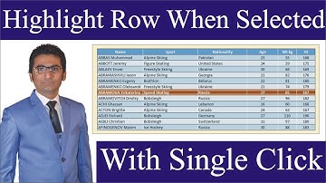 Auto Highlight Row When Selected or Click Any Cell in Excel | MRB Tech Solutions