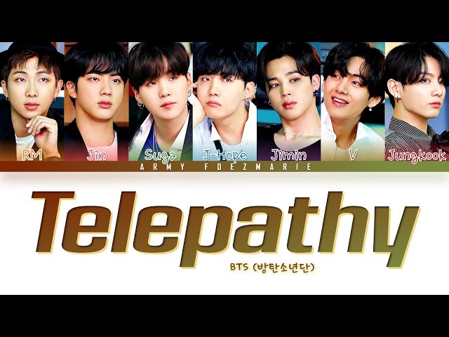 BTS Telepathy Lyrics (방탄소년단 잠시 가사) [Color Coded Lyrics/Han/Rom/Eng] class=