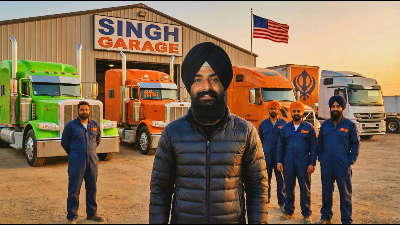 ⁣ਅਮਰੀਕਾ🇺🇸 ਚ ਟਰੱਕਾਂ ਵਾਲੇ ਧੱਕੜ ਪੰਜਾਬੀ Punjabi Truck Owners of USA