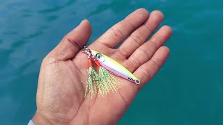 MICRO JIG 15 GRAM !!! STRIKE KERAS BERTUBI-TUBI !!! REEL DAN JORAN SAYA TERSIKSA PARAH