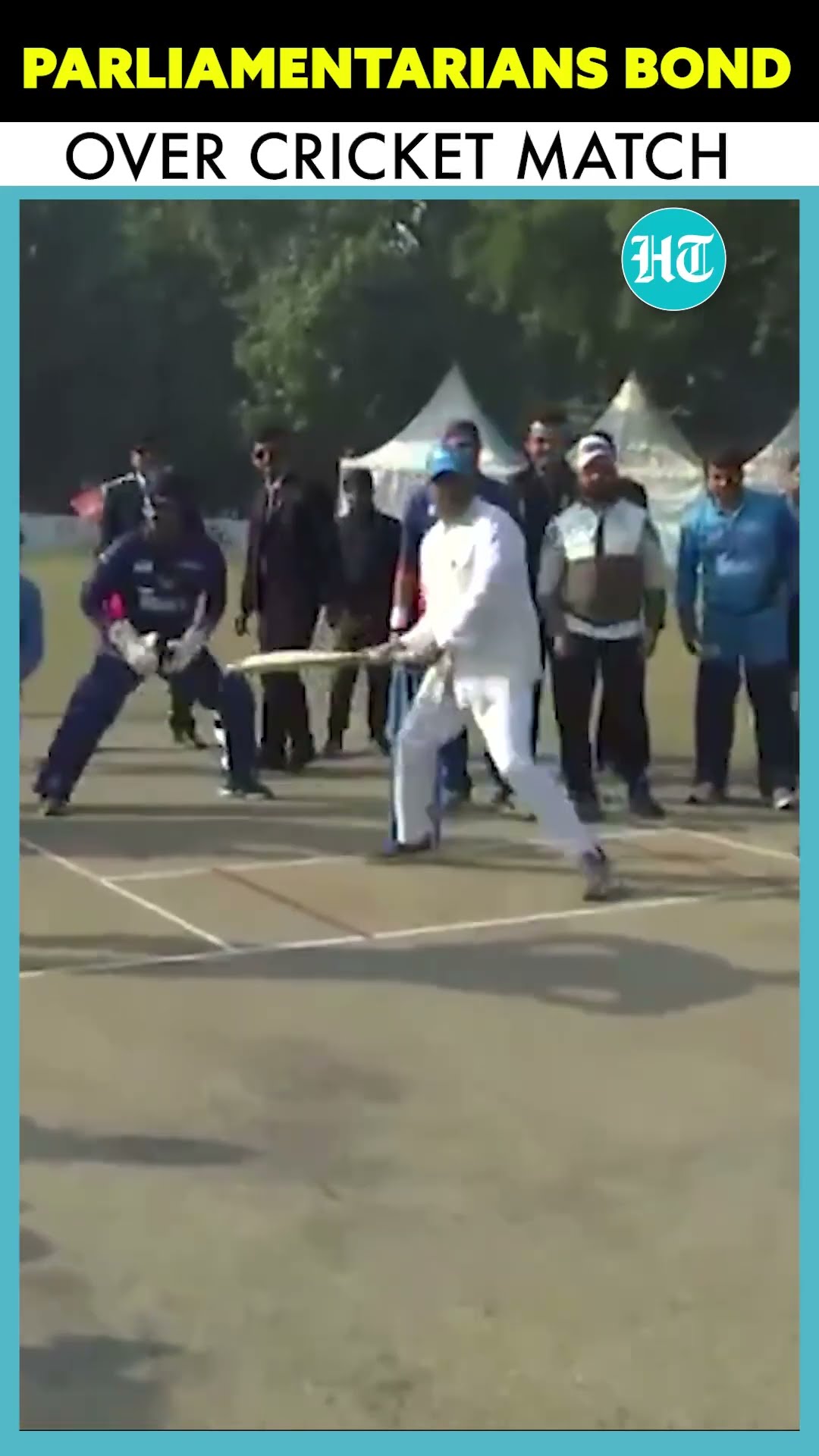 Parliamentarians Bond Over Friendly Cricket Game At Delhi's Major Dhyan Chand Stadium