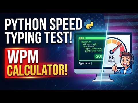 How to Build a Speed Typing Test Game in Python (Beginner Project)