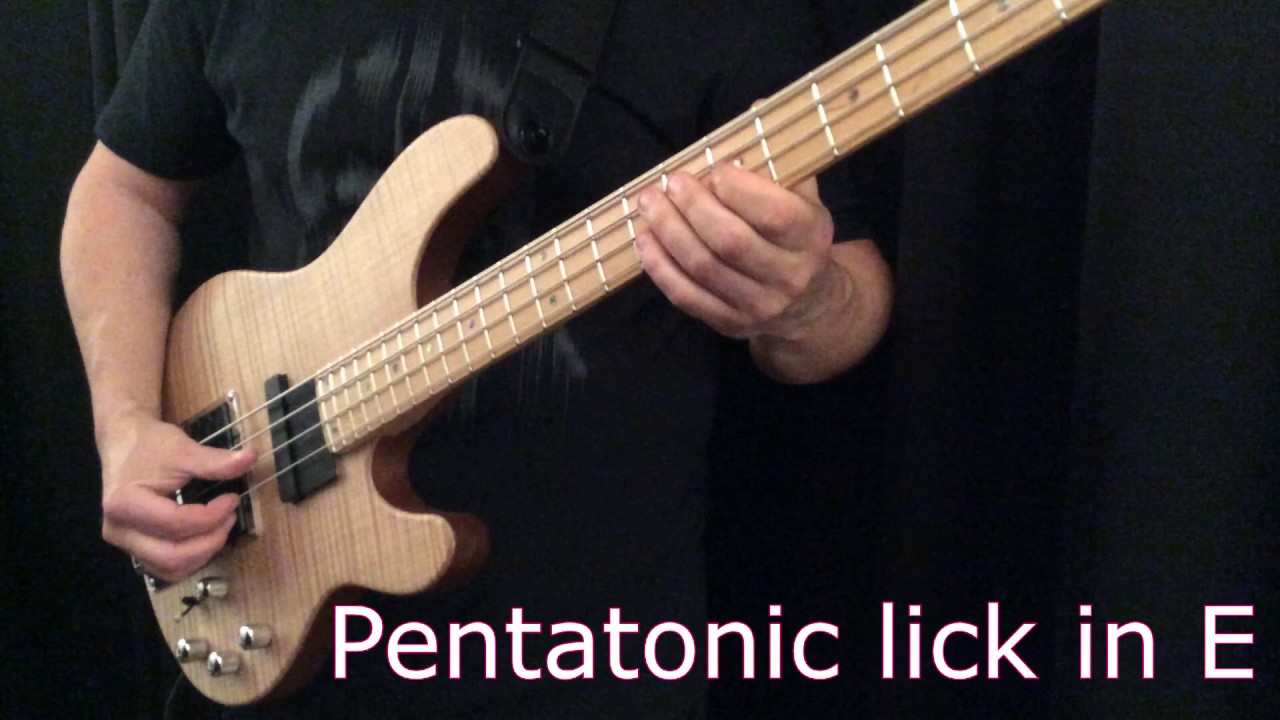 Bass soloing licks. Lick number 1 YouTube