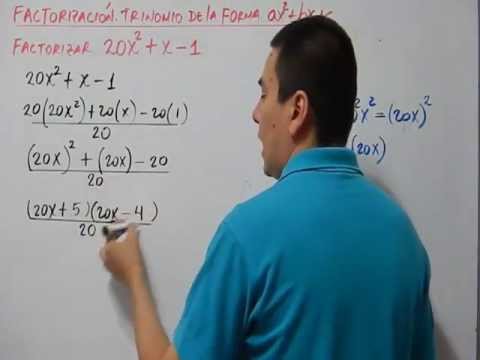 Como Factorizar Un Trinomio De La Forma Ax2 Bx C Ejemplo 2