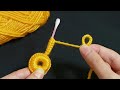 Amazing Woolen Flower Ideas with Cotton buds - Hand Embroidery Design - Sewing Hack - Easy Trick