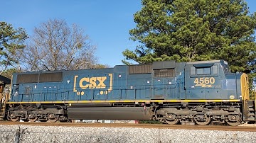 [4K] CSX SD70MACe in Smyrna, GA