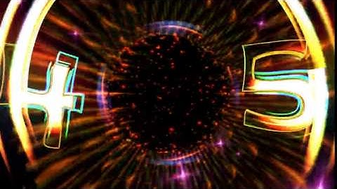 60FPS Turbulence Countdown Video Numbers With Sound Animation