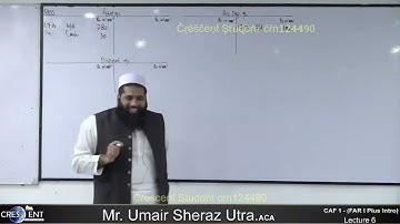 CAF 1 || FAR 1 Plus intro [ Lecture 6 ] Sir Umair | March 2023