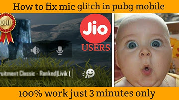 HOW TO FIX MIC GLITCH IN JIO SIM | MIC GLITCH FIX | PUBG SOUND PROBLEM FIXED || PUBG MIC NOT WORKING