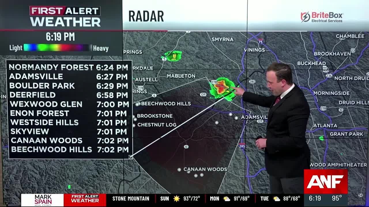 First Alert Forecast | Spotty storms give way to a warm night, another ...