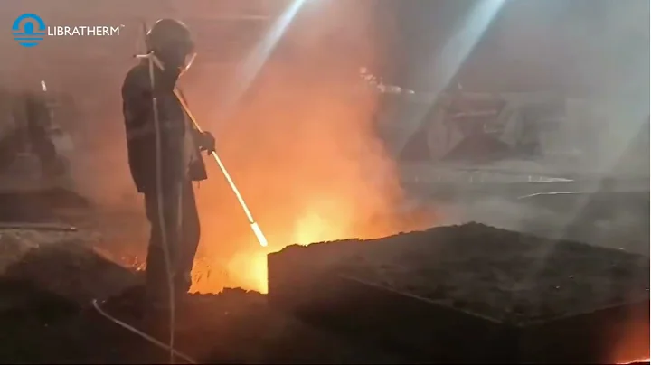 Molten Steel Temperature measurement - using Libratherm Pyrometer LMI 2010.