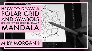 How to draw a MANDALA in Vector in Affinity Designer using a POLAR GRID and SYMBOLS (Tutorial)