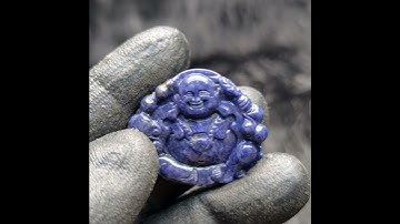 Mặt Phật Di Lặc Sapphire Xanh Hero - Yên Bái Tự Nhiên #MSP-1013-04