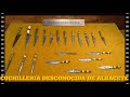 Cuchillos de miniatura albaceteños. Voces de Antigua Armería. Antiguo Acero Español