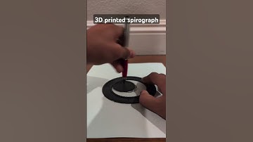 3D printed spirograph #3dprinting #satisfying #3d #drawing #illusion #cool