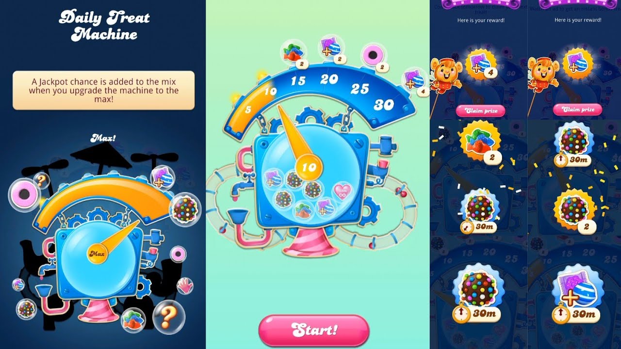 Daily Treat Machine How To Get Free Booster Unlimited Free Booster Candy Crush Saga Candy