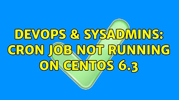 DevOps & SysAdmins: cron job not running on Centos 6.3