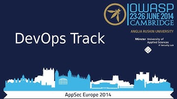OWASP AppSec Europe 2014 - DevOps Track