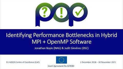 Identifying performance bottlenecks in hybrid MPI + OpenMP software