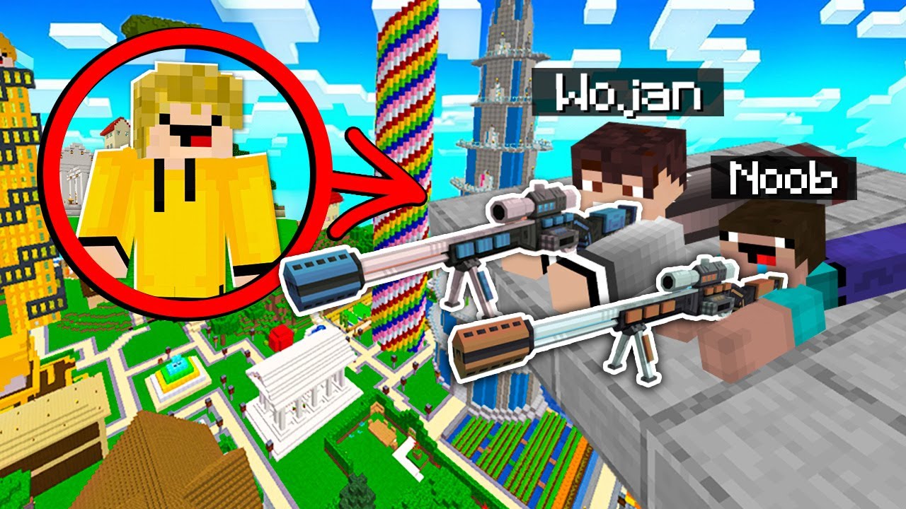 Zostaliśmy SNIPERAMI NA WOJANOWICACH w Minecraft!