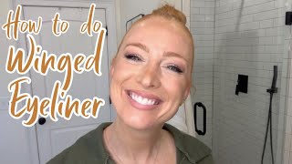 How I do my Winged Eyeliner - EASY (with liquid felt-tip pen)