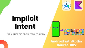 Implicit Intents in Android - Learn Android from Zero #27 #androidstudio
