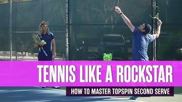 How to Master Slice on the Second Serve with Actor Tyler Johnson: Episode 3 - Tennis Like a Rockstar