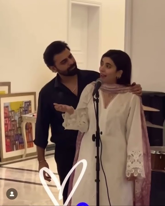 Urwa hoccaine and #farhansaeed singing together