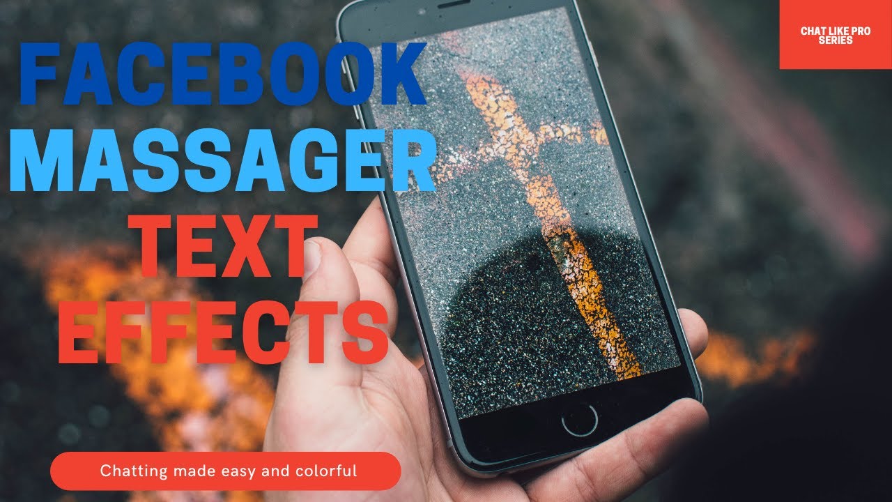 How to Add Facebook messager Text Effects'