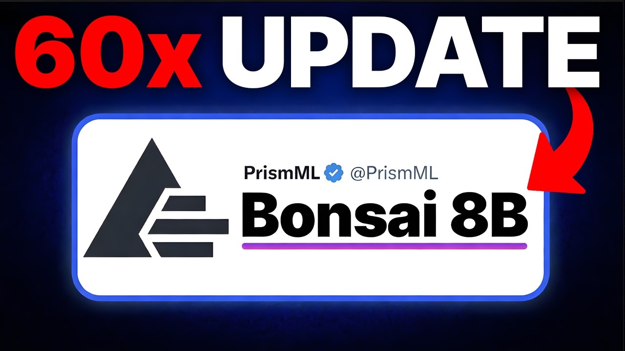 NEW PrismML Bonsai 8B is INSANE! (FREE)
