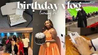BIRTHDAY VLOG| I am 24, the BEST SURPRISE, BAKING my CAKE, watching MAN U LIVE, opening my GIFTS