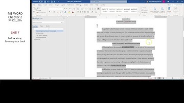 Comp Lit - Word 02 - Skill 7 - Modify Line and Character Spacing