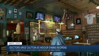 Doctors Urge Caution as Indoor Dining Reopens