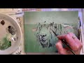Sheep time lapse acrylic painting monafleecea by annie troe