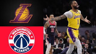 Lakers Vs Wizards Lakers Gametimetv Lakers Highlights