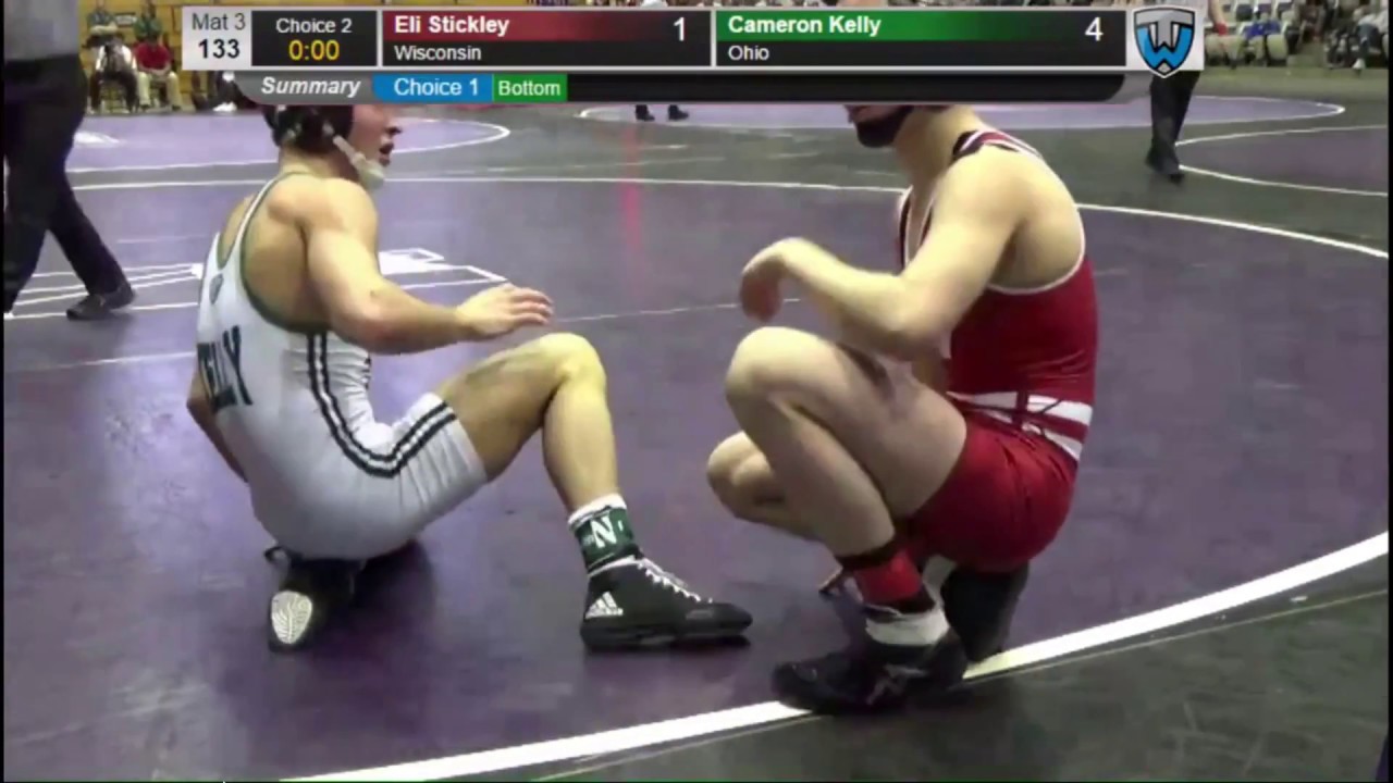 Cameron Kelly (Ohio) vs Eli Stickley (Wisconsin) Midlands Wrestling