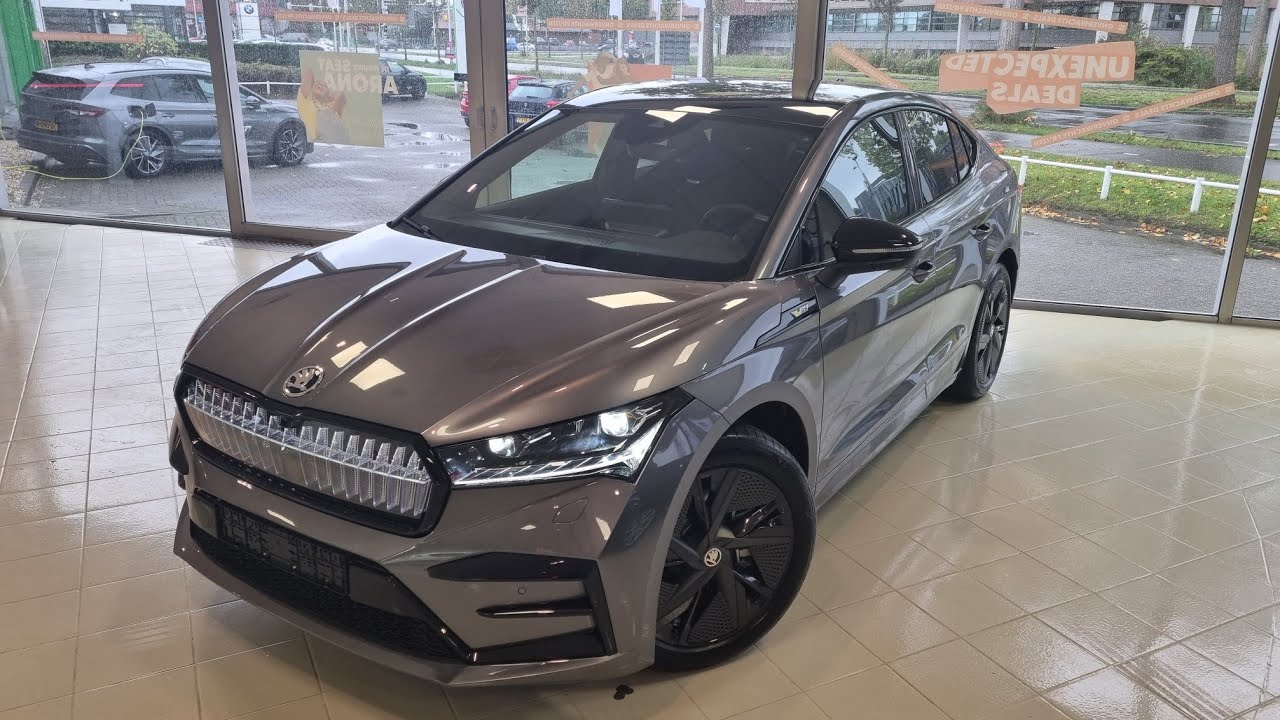 skoda enyaq coupe rs graphite grey
