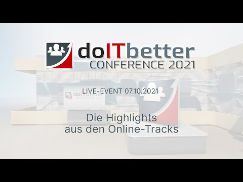 doITbetter Conference 2021 - Highlights aus den Online Tracks