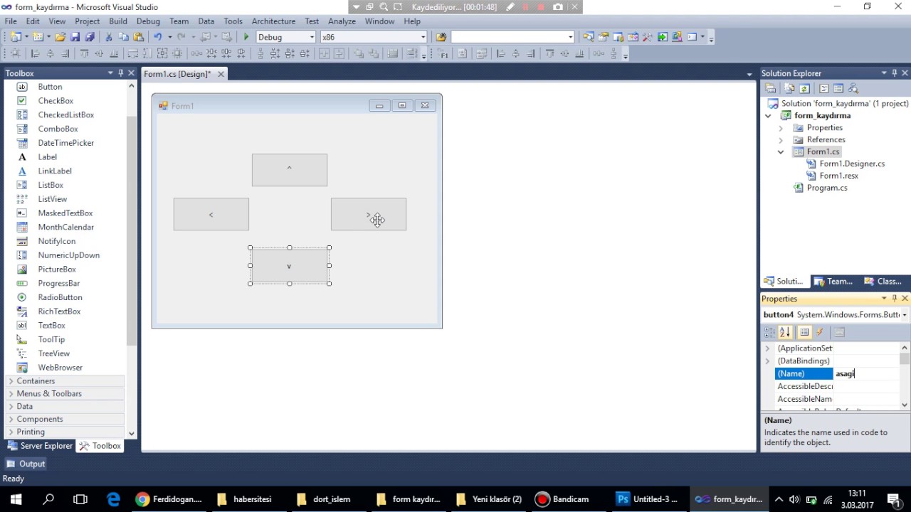 C# Windows Forms Application - Form Kaydırma - YouTube