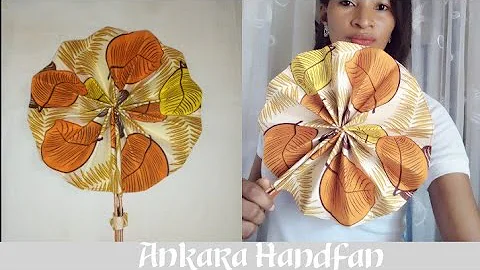 DIY Ankara Hand Fan / How to Make Fabric Hand Fan / Step by Step Tutorial #2021