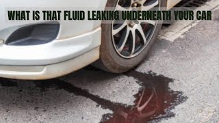 WHAT FLUIDS ARE LEAKING UNDERNEATH YOUR CAR